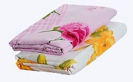 Комплект постельного белья 1.5 сп. (1 наволочка 70х70), бязь плотность 138 г/м2. купить в Красноярске по низкой цене