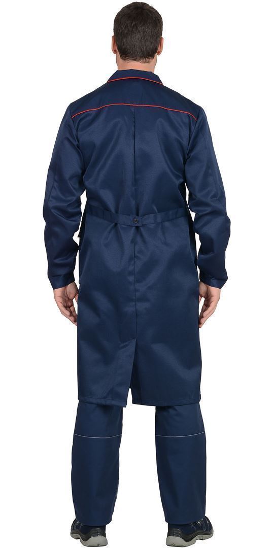 Халат мужской ТЕХНИК тёмно-синий с красным купить в Красноярске по низкой цене Халат мужской ТЕХНИК тёмно-синий с красным купить в Красноярске по низкой цене