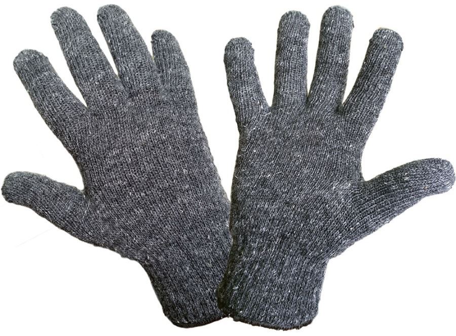 Перчатки полушерстяные двойные, серые МОРОЗКО купить в Красноярске по низкой цене Перчатки полушерстяные двойные, серые МОРОЗКО купить в Красноярске по низкой цене