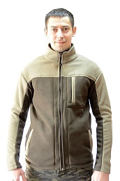 Куртка флисовая беж/коричный купить в Красноярске по низкой цене Куртка флисовая беж/коричный купить в Красноярске по низкой цене