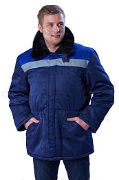 Куртка мужская зимняя БРИГАДИР с СОП, т.синий/василек купить в Красноярске по низкой цене Куртка мужская зимняя БРИГАДИР с СОП, т.синий/василек купить в Красноярске по низкой цене
