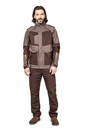 Куртка рабочая мужская летняя Мист, коричневый/бежевый купить в Красноярске по низкой цене