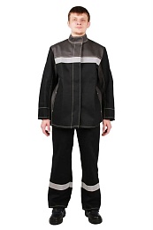 Костюм сварщика КС43 3-й класс защиты (куртка+брюки) купить в Красноярске по низкой цене Костюм сварщика КС43 3-й класс защиты (куртка+брюки) купить в Красноярске по низкой цене