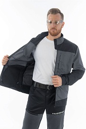 Куртка мужская летняя БРОДЕКС KS 234, серый/черный купить в Красноярске по низкой цене Куртка мужская летняя БРОДЕКС KS 234, серый/черный купить в Красноярске по низкой цене