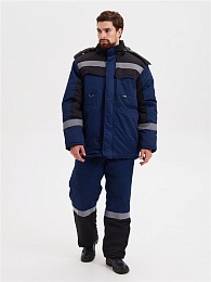 Костюм мужской зимний СИСТЕМА (куртка+полукомбинезон) т.синий/черный/василек купить в Красноярске по низкой цене Костюм мужской зимний СИСТЕМА (куртка+полукомбинезон) т.синий/черный/василек купить в Красноярске по низкой цене
