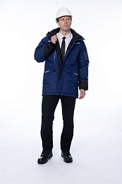 Куртка мужская зимняя БРОДЕКС KW 215, синий купить в Красноярске по низкой цене