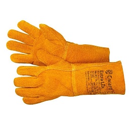 Краги Gward Extra Lux из спилка оранжевого цвета без подкладки XY251 купить в Красноярске по низкой цене Краги Gward Extra Lux из спилка оранжевого цвета без подкладки XY251 купить в Красноярске по низкой цене