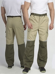 Брюки мужские летние ЧЕЛСИ CH (тк.Канвас,270), хаки/бежевый купить в Красноярске по низкой цене