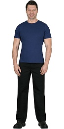 Футболка трикотажная (кор. рукав) темно синяя купить в Красноярске по низкой цене Футболка трикотажная (кор. рукав) темно синяя купить в Красноярске по низкой цене