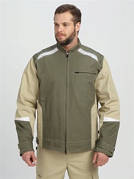Куртка мужская летняя ЧЕЛСИ CH (тк.Канвас,270), хаки/бежевый купить в Красноярске по низкой цене