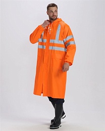 Плащ влагозащитный сигнальный ProfLine Specialist СОП, оранжевый купить в Красноярске по низкой цене