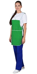 Фартук-сарафан женский ВЕСНА зелёный с белым купить в Красноярске по низкой цене Фартук-сарафан женский ВЕСНА зелёный с белым купить в Красноярске по низкой цене