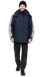 Куртка мужская зимняя ЧЕЛЛЕНДЖЕР, синяя с серым купить в Красноярске по низкой цене Куртка мужская зимняя ЧЕЛЛЕНДЖЕР, синяя с серым купить в Красноярске по низкой цене