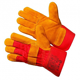 Перчатки Gward Ural комбинированные из спилка оранжевого цвета купить в Красноярске по низкой цене