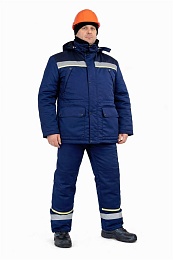 Костюм мужской зимний ОПЗ синий (куртка+полукомбинезон) купить в Красноярске по низкой цене