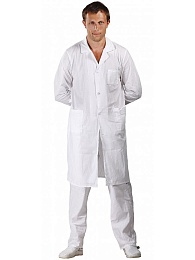Халат мужской рабочий бязь 145 гр/м2 купить в Красноярске по низкой цене Халат мужской рабочий бязь 145 гр/м2 купить в Красноярске по низкой цене