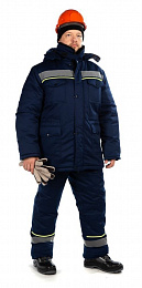 Костюм мужской зимний ОПЗ синий (куртка+полукомбинезон) купить в Красноярске по низкой цене
