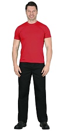 Футболка трикотажная (кор. рукав) красная купить в Красноярске по низкой цене