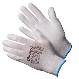 Перчатки Gward PU1001 WHITE нейлоновые белого цвета с полиуретановым покрытием купить в Красноярске по низкой цене Перчатки Gward PU1001 WHITE нейлоновые белого цвета с полиуретановым покрытием купить в Красноярске по низкой цене